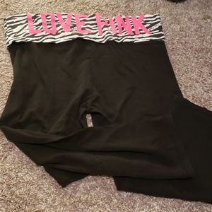 PINK Victoria Secret yoga capris